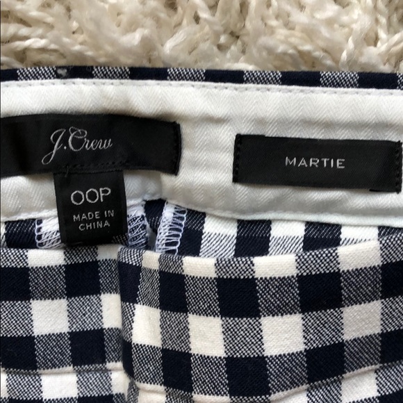NWOT Gingham P00 J.Crew Martie Pant - Picture 4 of 4